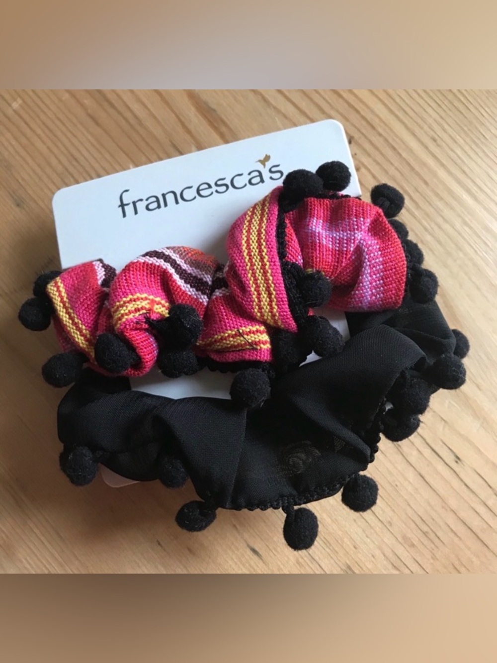 Francesca’s two pack hair 90’s style scrunchies